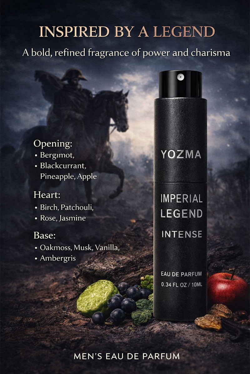 YOZMA Men’s Perfume Discovery Set 3×10ml – Gentlemen Collection Travel Size Fragrance Set (Dark Wood, Imperial Legend, Ocean Blue)