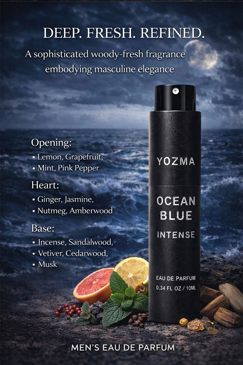 YOZMA Men’s Perfume Discovery Set 3×10ml – Gentlemen Collection Travel Size Fragrance Set (Dark Wood, Imperial Legend, Ocean Blue)