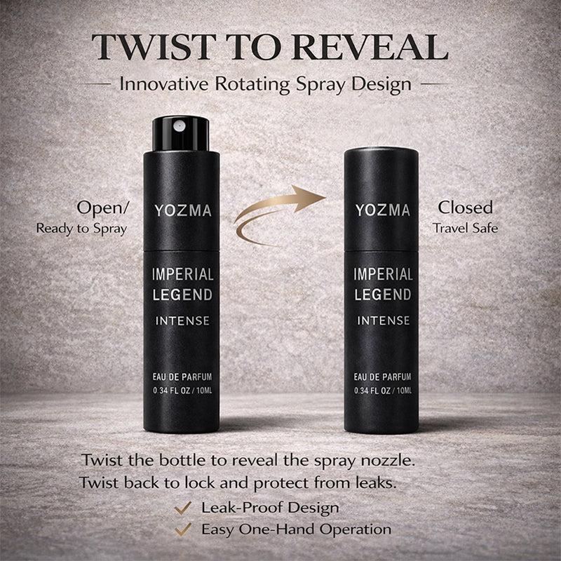 YOZMA Men’s Perfume Discovery Set 3×10ml – Gentlemen Collection Travel Size Fragrance Set (Dark Wood, Imperial Legend, Ocean Blue)