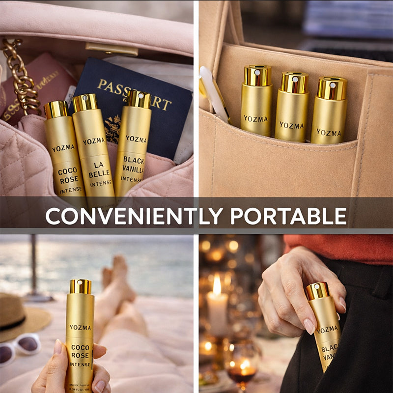 YOZMA Perfume Discovery Set 3×10ml – Velvet Collection Travel Size Fragrance Set for Men & Women Gift Set