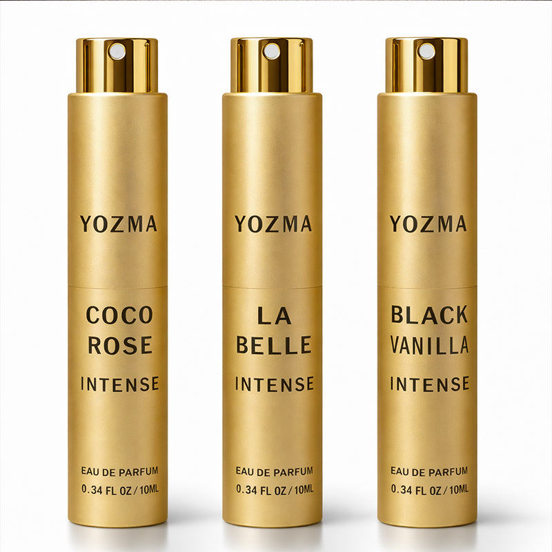 YOZMA Perfume Discovery Set 3×10ml – Velvet Collection Travel Size Fragrance Set for Men & Women Gift Set